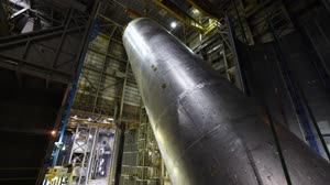 NASA Rocket Liquid Hydrogen Tank Moved for Priming